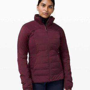 Lululemon Down for it All Jacket - Size 6 - Cassis (Burgundy)